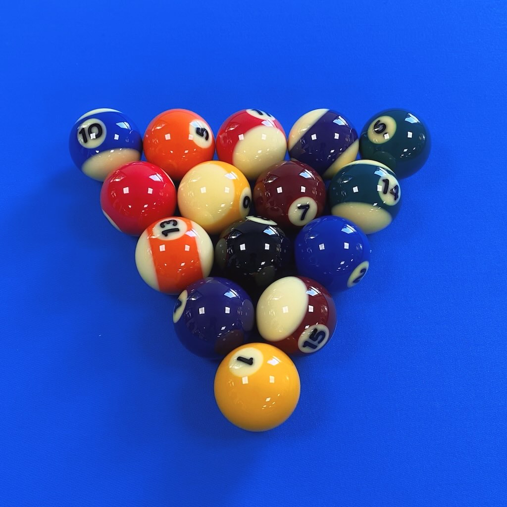 placer les billes pour la casse du jeu de la 8